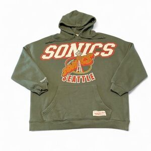Mitchel & Ness Seattle SuperSonics XL Arch Hoodie Sweatshirt - Men’s M